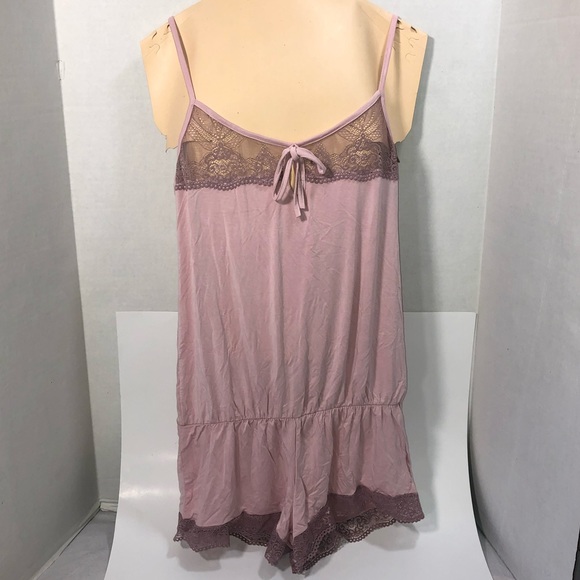 NWOT Adore Me Women’s Intimate Sleepwear Romper Shorts Size Medium Pink - Picture 10 of 10
